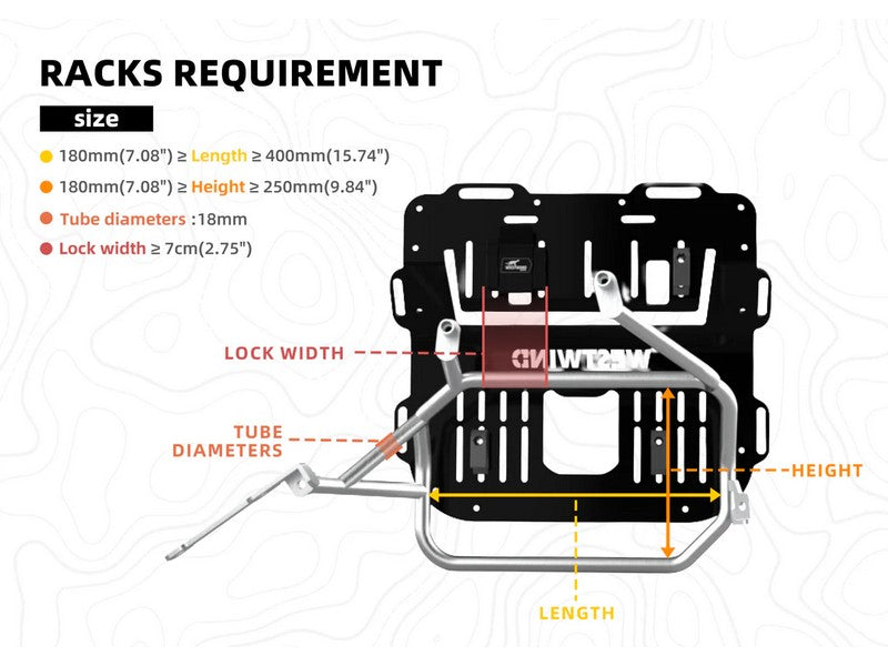 Westwind Moto Hussar 30/35 Pannier Set