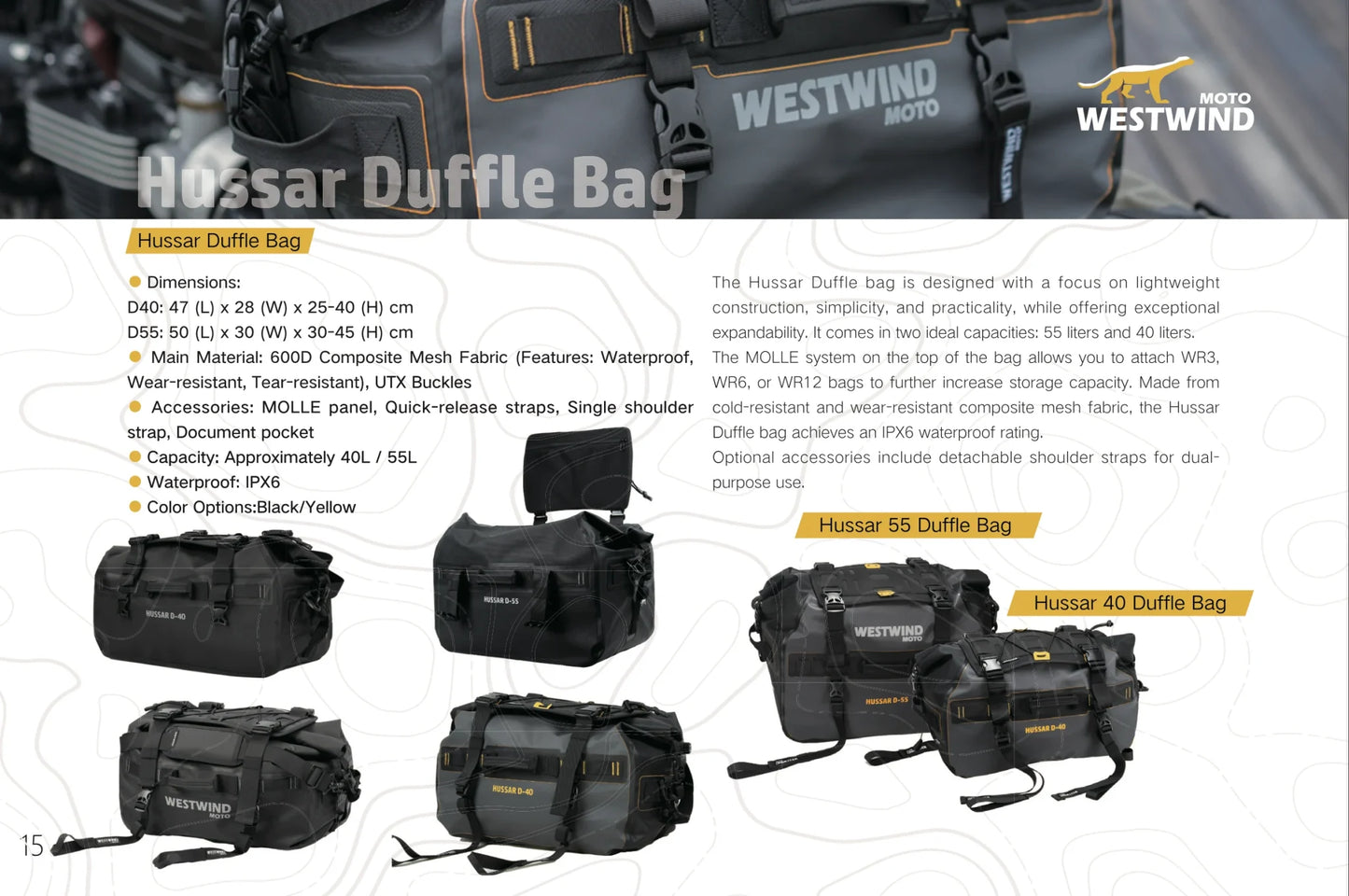Westwind Moto Hussar D40 Duffle