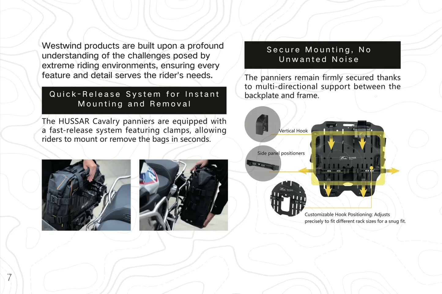 Westwind Moto Hussar 30/35 Pannier Set