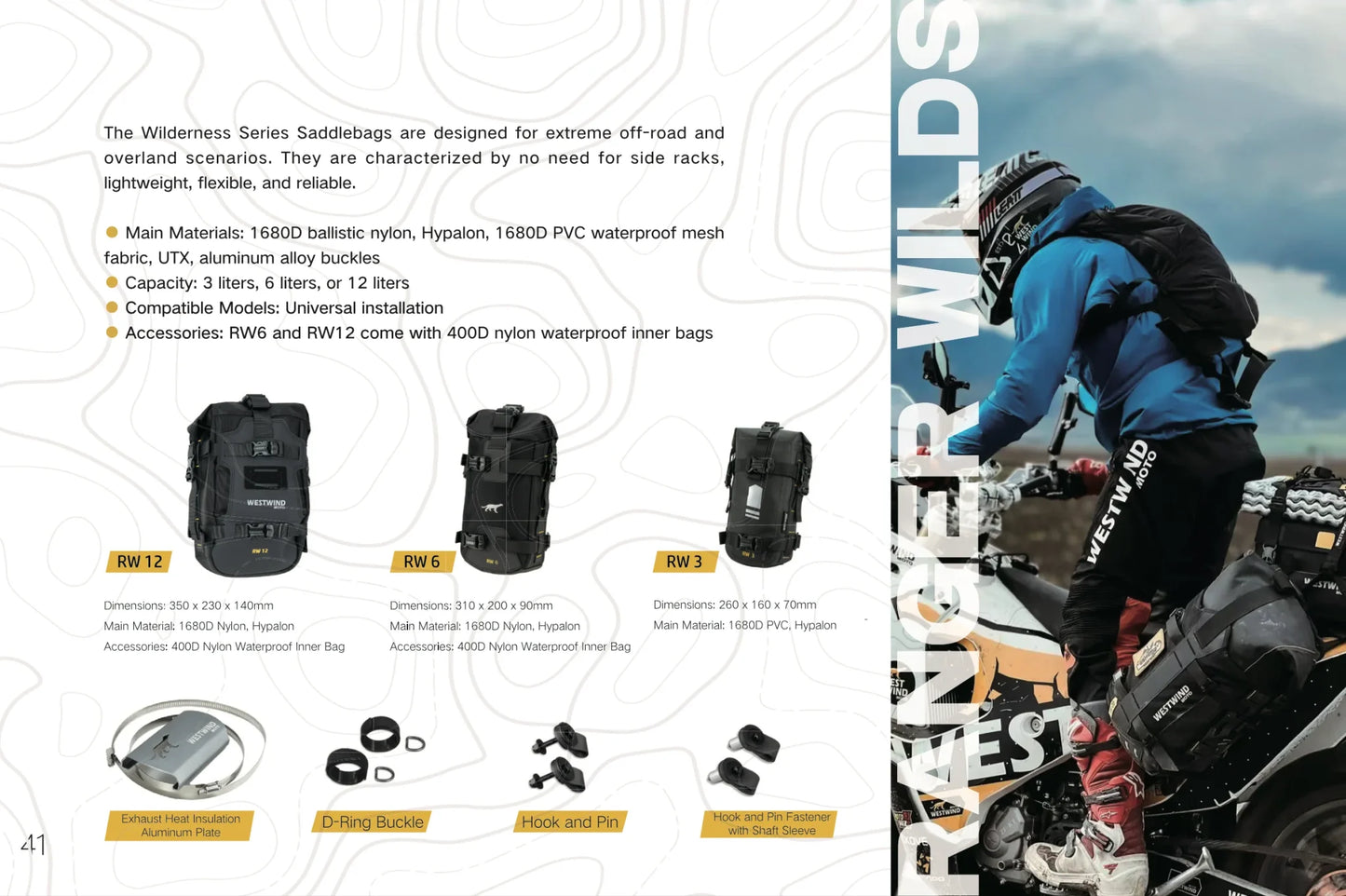 Westwind Moto Ranger Wilds Bags (RW-3, RW-6, RW-12)